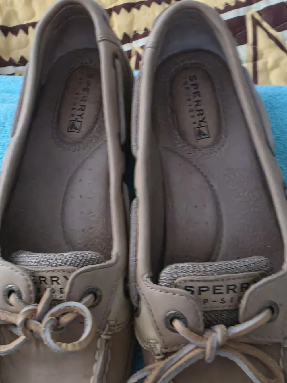 Sperry Taupe Boat Shoes for Youth Classic Slip-On Deck Shoe